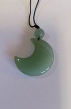 Load image into Gallery viewer, Pendant: Gemstone Moon & Bead