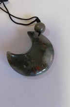 Load image into Gallery viewer, Pendant: Gemstone Moon & Bead