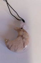 Load image into Gallery viewer, Pendant: Gemstone Moon & Bead