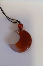 Load image into Gallery viewer, Pendant: Gemstone Moon & Bead