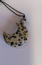 Load image into Gallery viewer, Pendant: Gemstone Moon & Bead