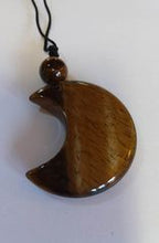 Load image into Gallery viewer, Pendant: Gemstone Moon & Bead