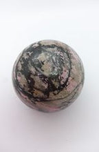 Load image into Gallery viewer, Carved: Rhodonite Sphere