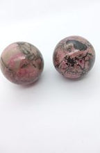 Load image into Gallery viewer, Carved: Rhodonite Sphere