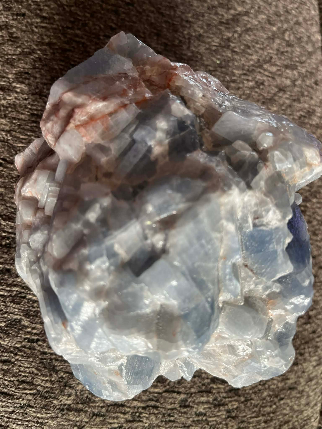Raw: Blue Calcite Large