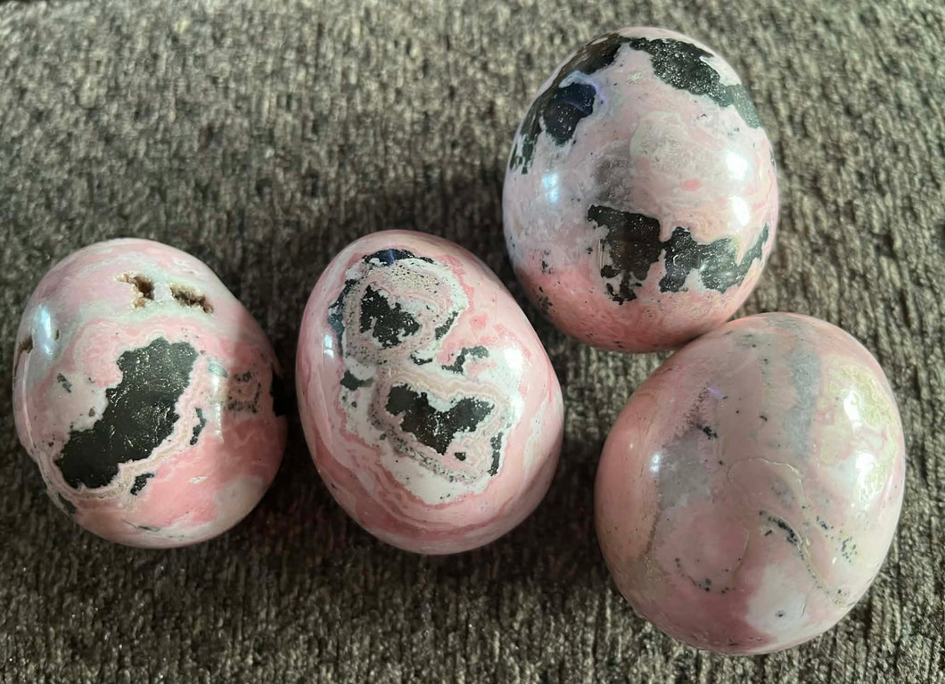 Carved: Rhodonite Egg