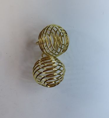 Spiral Cage - Gold/Copper