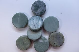 Green Marble - Drilled