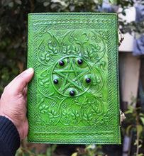 Load image into Gallery viewer, Leather Crystal Journal
