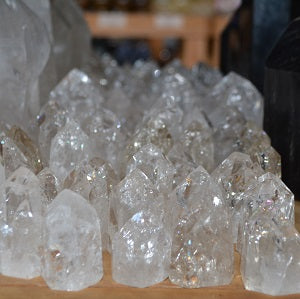 Fire & Ice Crackle Quartz Towers