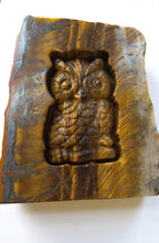 Load image into Gallery viewer, Tiger Eye Carved Owl
