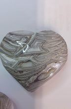 Load image into Gallery viewer, White Laced Agate Heart
