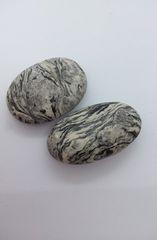 Zebra Jasper Palm Stones